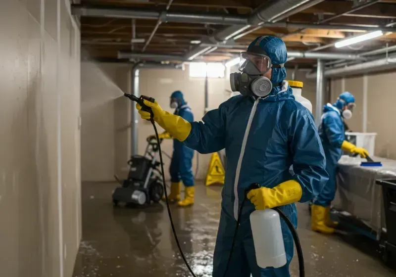 Basement Sanitization and Antimicrobial Treatment process in Clayton, DE